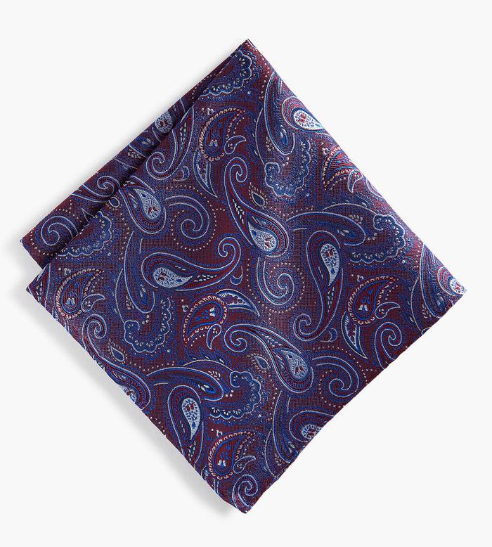 tip top Mid Paisley Pocket Square