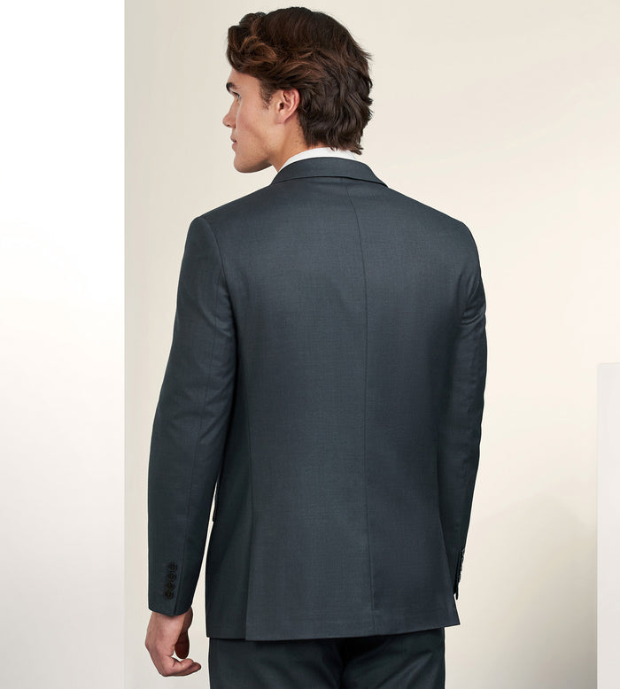 Tip Top Modern Fit Black Solid Suit