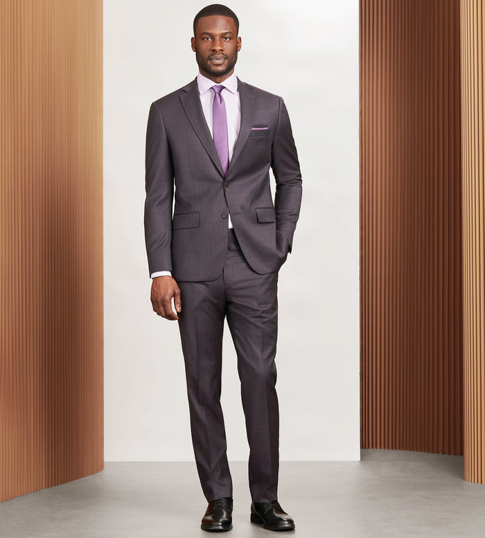 Tip Top Modern Fit Burgundy Neat Suit