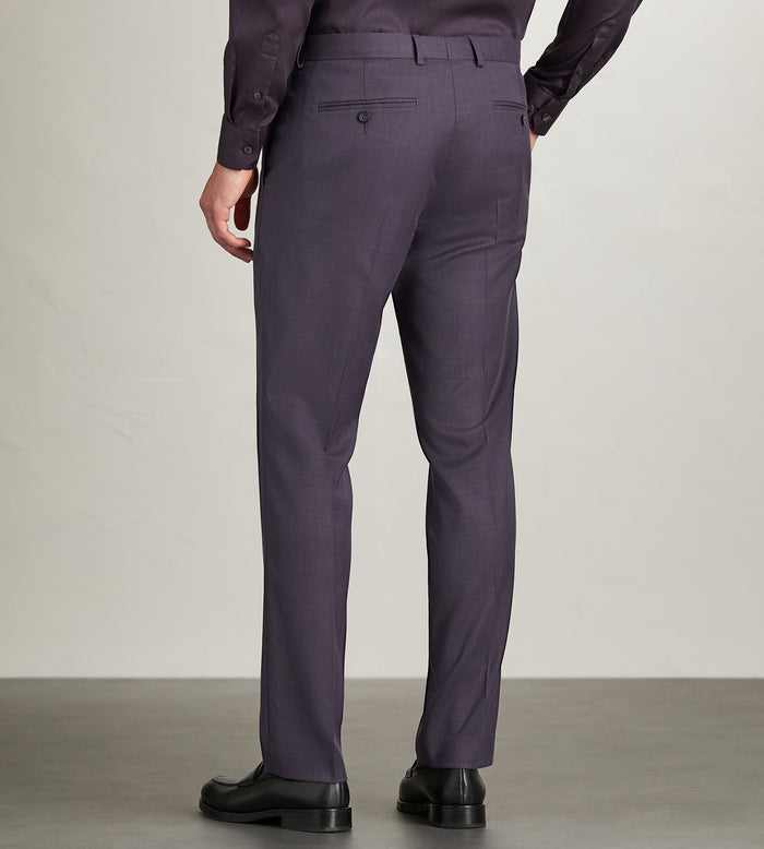 Tip Top Modern Fit Deep Purple Solid Suit Pant