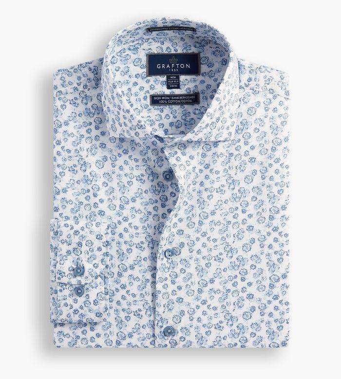 tip top Modern Fit Floral Print Dress Shirt
