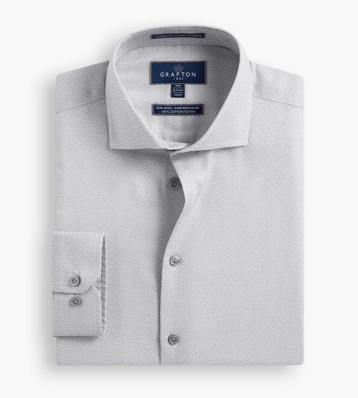 Tip Top Modern Fit Geo Print Dress Shirt