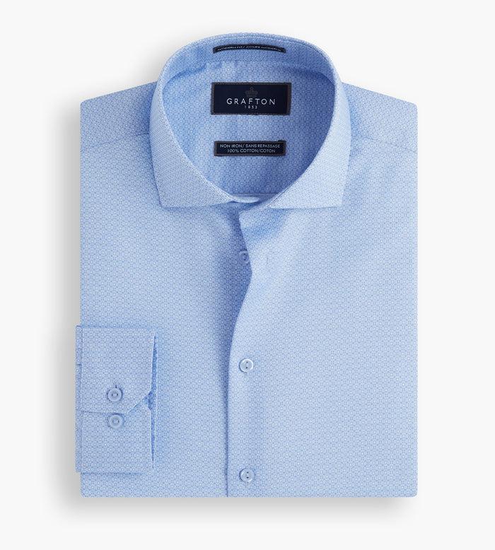 tip top Modern Fit Geo Print Dress Shirt