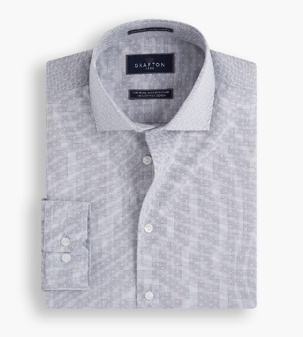 Tip Top Modern Fit Geo Print Dress Shirt