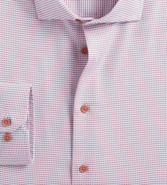 Tip Top Modern Fit Geo Print Jacquard Dress Shirt