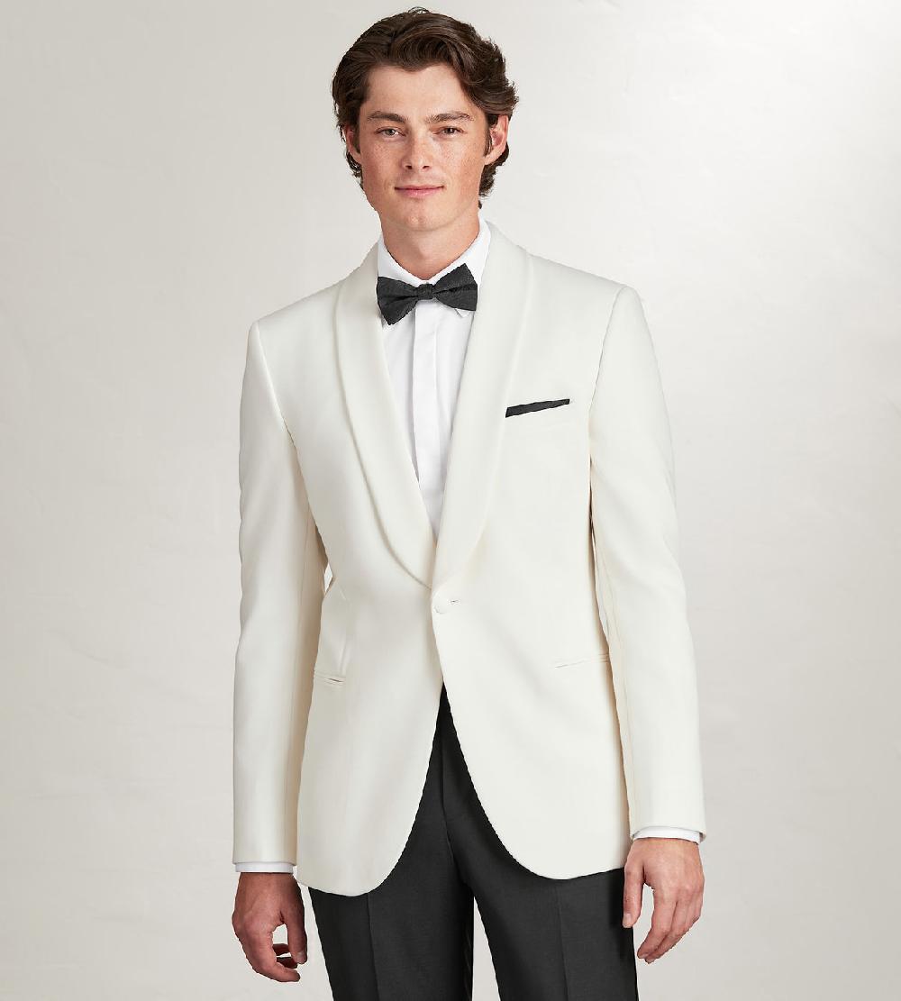 Tip Top Modern Fit Ivory Solid Tuxedo