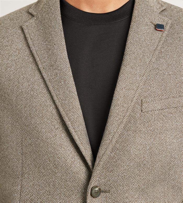 Tip Top Modern Fit Knit Herringbone Sport Jacket