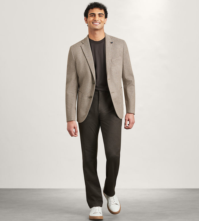 Tip Top Modern Fit Knit Herringbone Sport Jacket