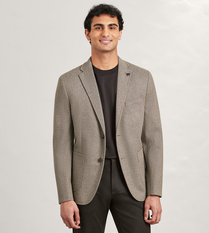 tip top Modern Fit Knit Herringbone Sport Jacket