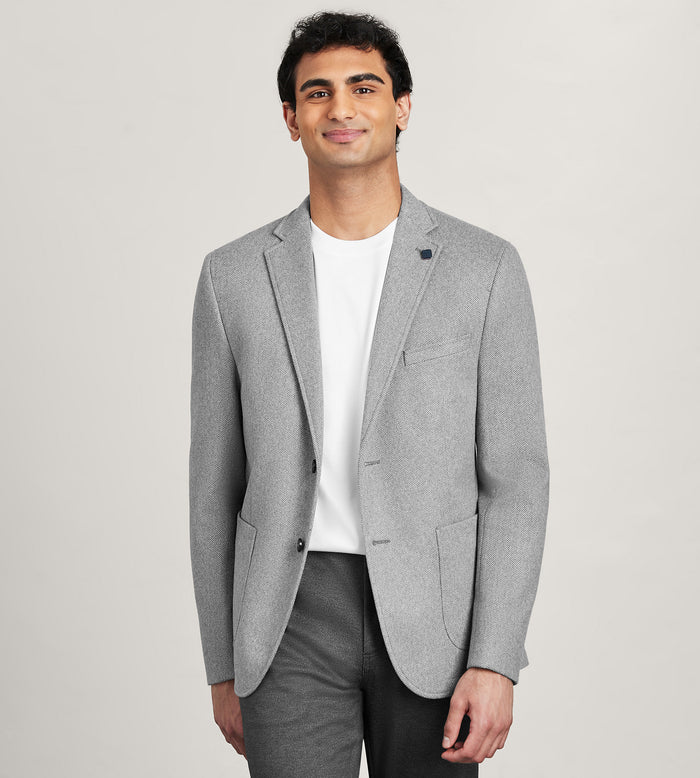 tip top Modern Fit Knit Herringbone Sport Jacket