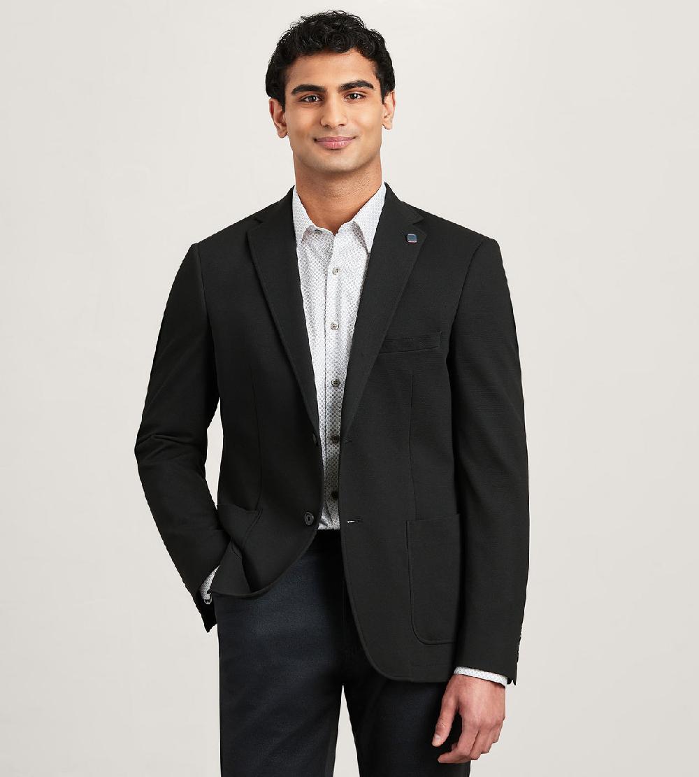 Tip Top Modern Fit Knit Textured Sport Jacket