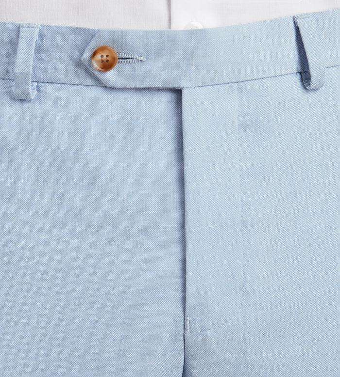 Tip Top Modern Fit Light Blue Solid Suit Pants