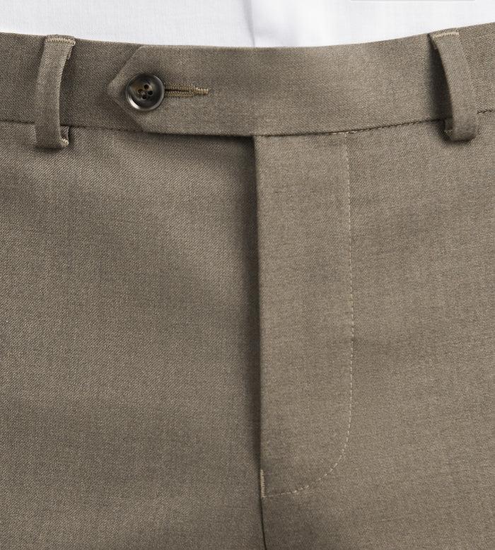 Tip Top Modern Fit Light Brown Solid Suit Pants