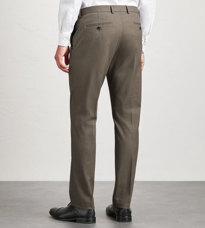 Tip Top Modern Fit Light Brown Solid Suit Pants