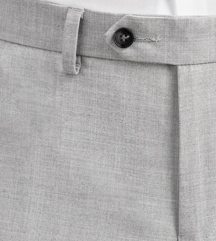 Tip Top Modern Fit Light Grey Solid Suit Pant