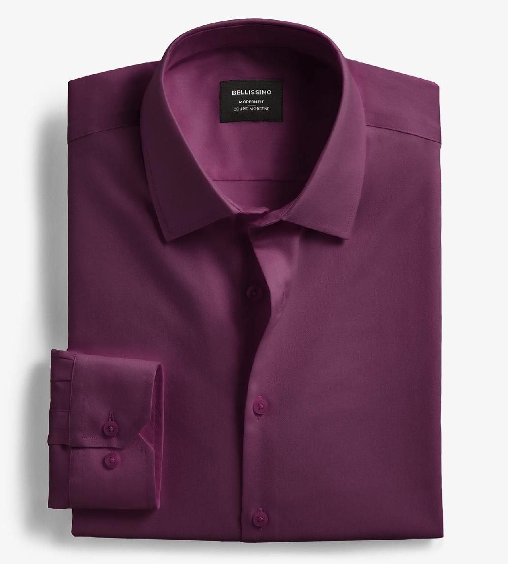 Tip Top Modern Fit Non-Iron Sateen Dress Shirt