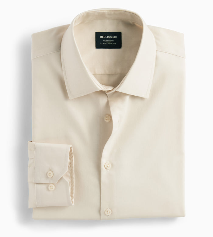 tip top Modern Fit Non-Iron Sateen Dress Shirt
