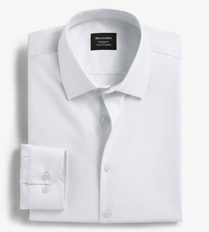 tip top Modern Fit Non-Iron Sateen Dress Shirt
