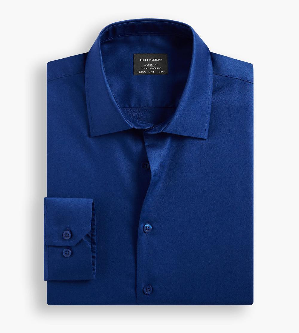 Tip Top Modern Fit Non-Iron Sateen Dress Shirt