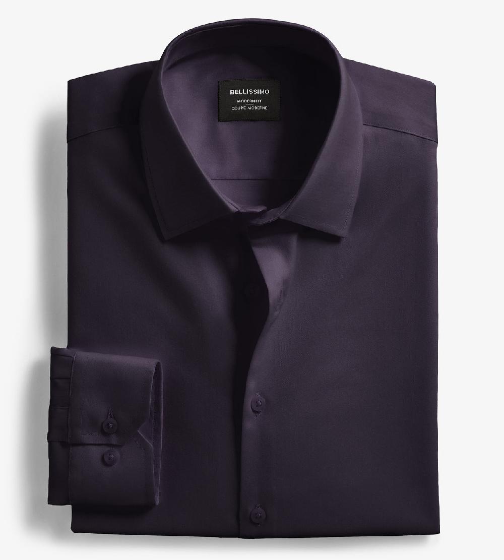 Tip Top Modern Fit Non-Iron Sateen Dress Shirt