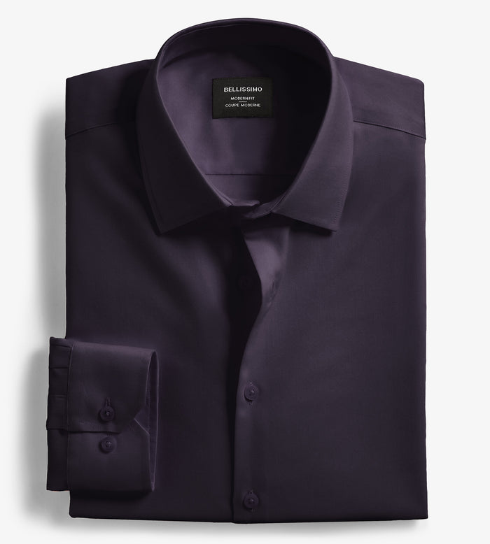 tip top Modern Fit Non-Iron Sateen Dress Shirt