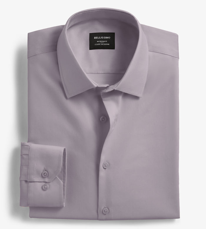 Tip Top Modern Fit Non-Iron Sateen Dress Shirt