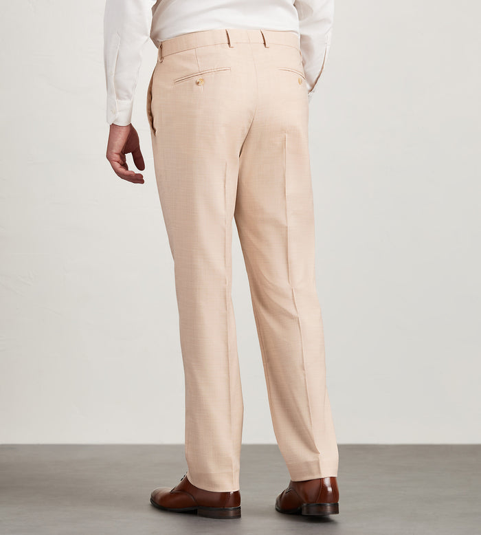 Tip Top Modern Fit Pale Peach Solid Suit Pants