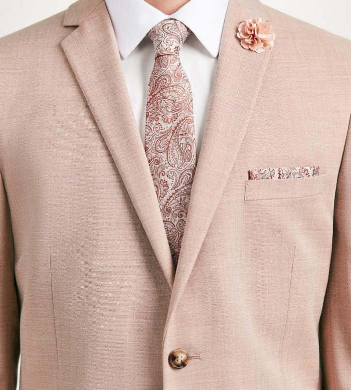 Tip Top Modern Fit Pale Rose Solid Suit