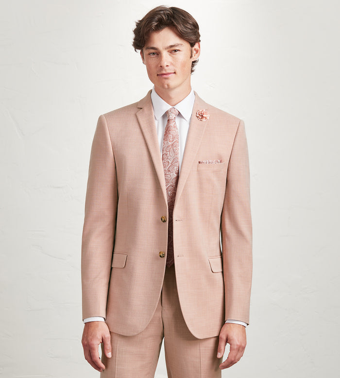 tip top Modern Fit Pale Rose Solid Suit