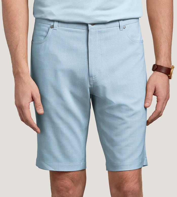 Tip Top Modern Fit Plaid 5 Pocket Shorts