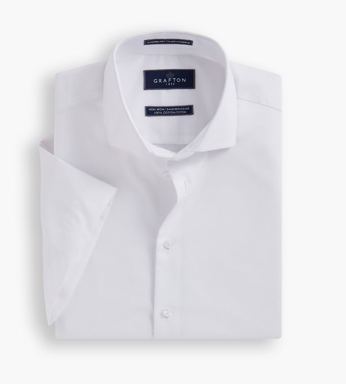 tip top Modern Fit Short Sleeve Dress Shirt