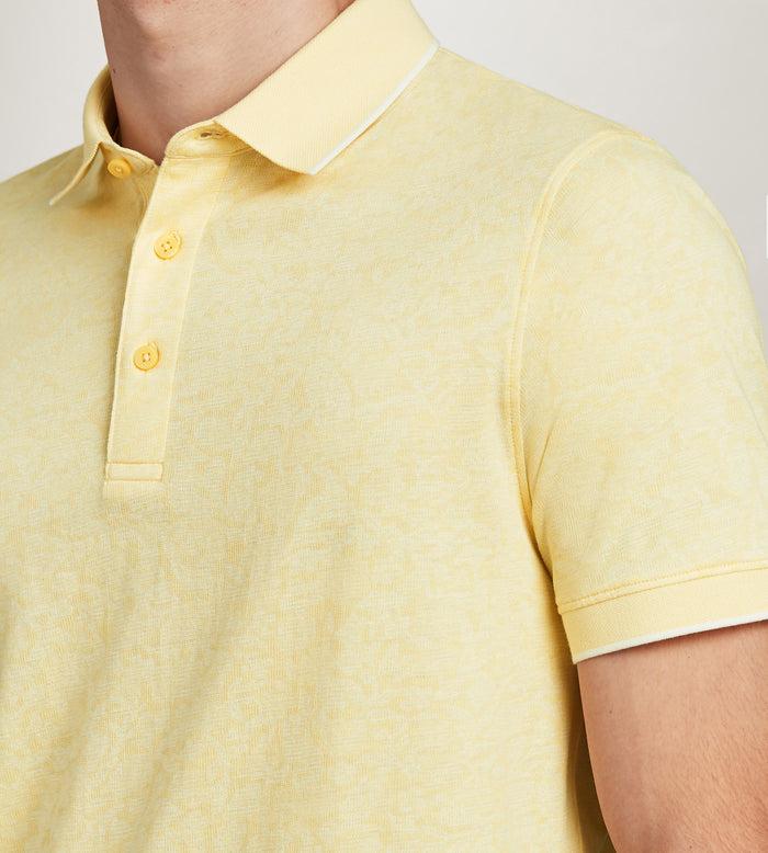 Tip Top Modern Fit Short Sleeve Jacquard Polo
