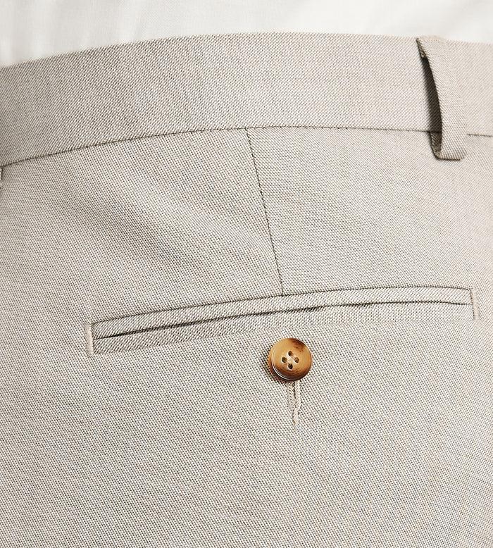Tip Top Modern Fit Tan Solid Suit Pants