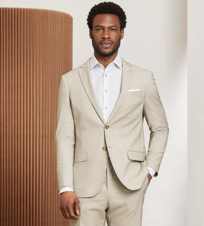 tip top Modern Fit Tan Suit