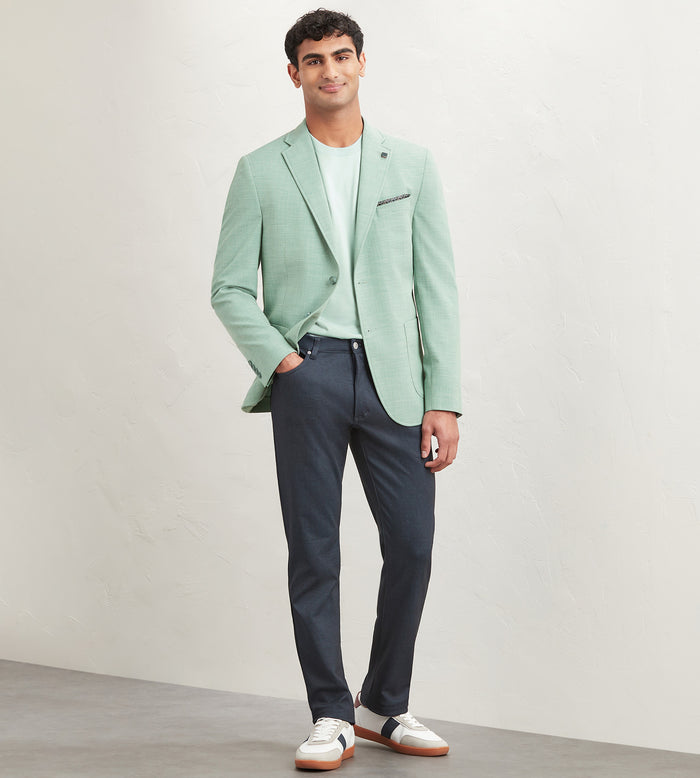 Tip Top Modern Fit Textured Solid Sport Jacket
