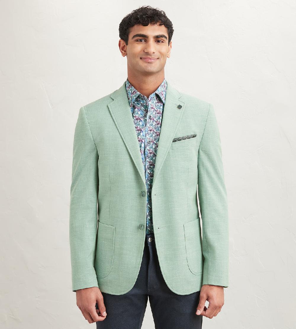 Tip Top Modern Fit Textured Solid Sport Jacket