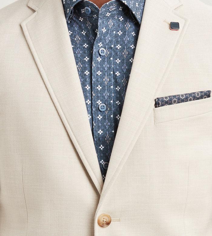 Tip Top Modern Fit Textured Solid Sport Jacket