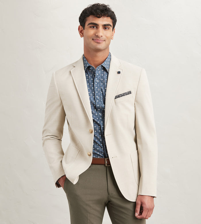 tip top Modern Fit Textured Solid Sport Jacket