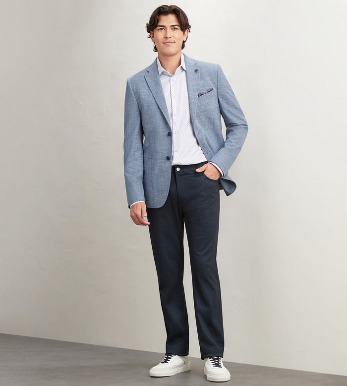 Tip Top Modern Fit Textured Solid Sport Jacket