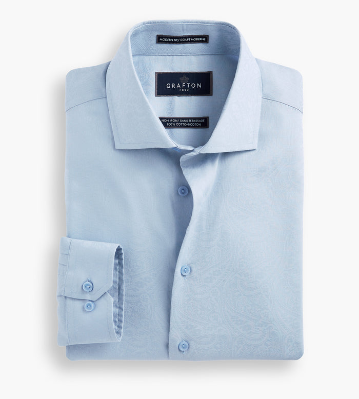 tip top Modern Fit Ultra-Luxe Paisley Dress Shirt