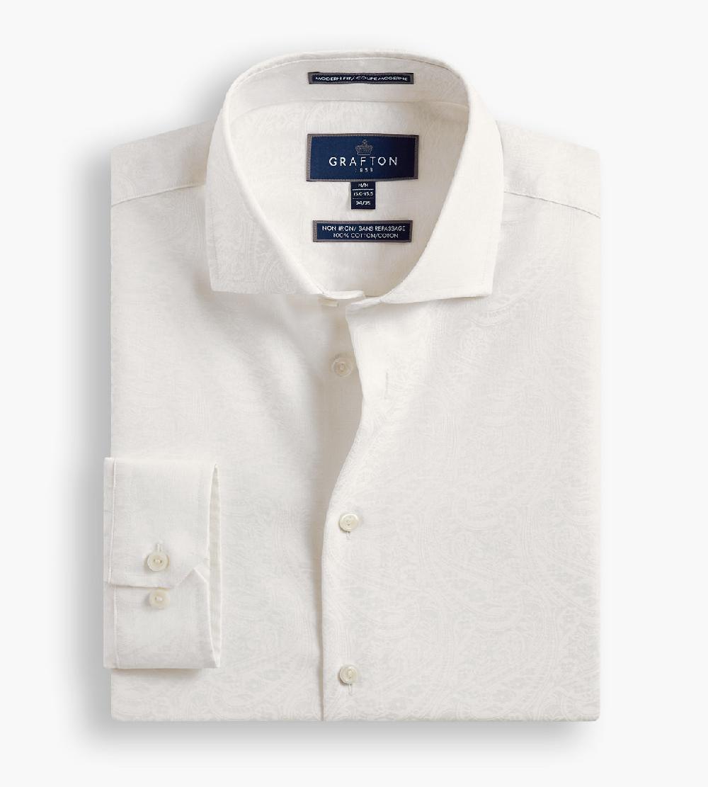 Tip Top Modern Fit Ultra-Luxe Pasiley Dress Shirt
