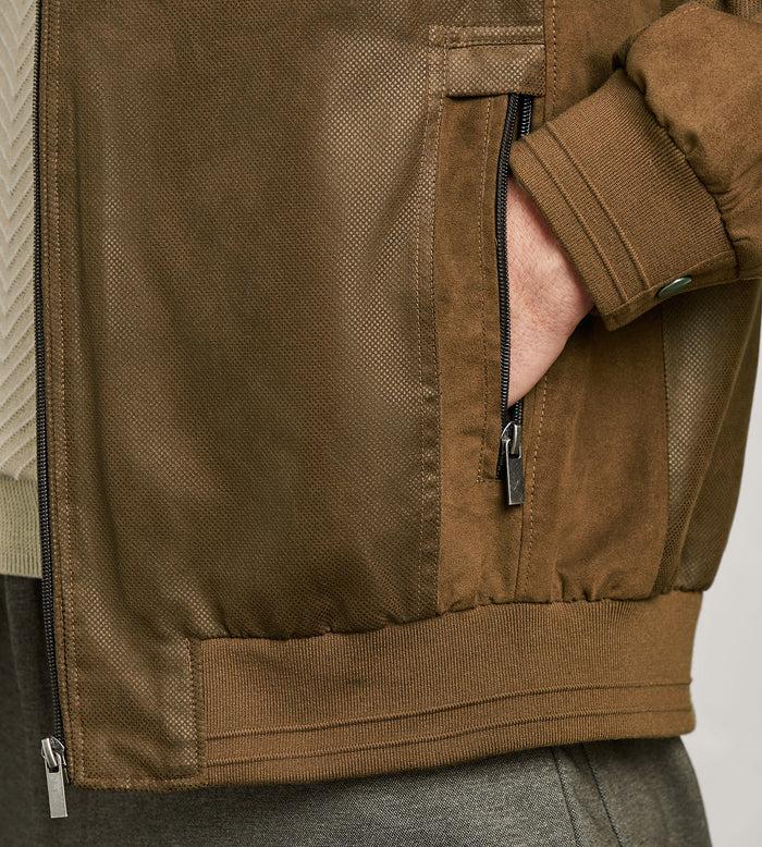 Tip Top Modern Fit Vegan Suede Jacket