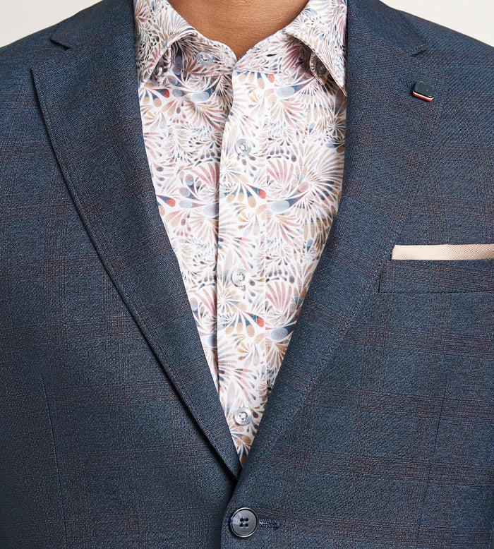 Tip Top Modern Fit Woven Check Sport Jacket