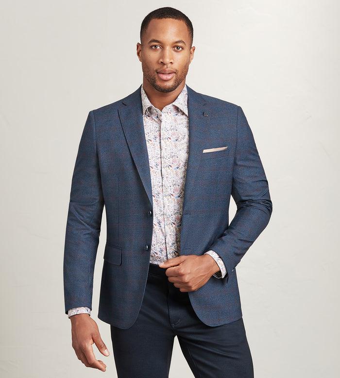 tip top Modern Fit Woven Check Sport Jacket