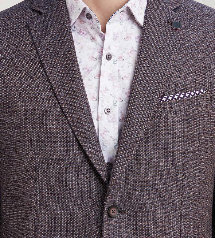 Tip Top Modern Fit Woven Neat Multi Sport Jacket