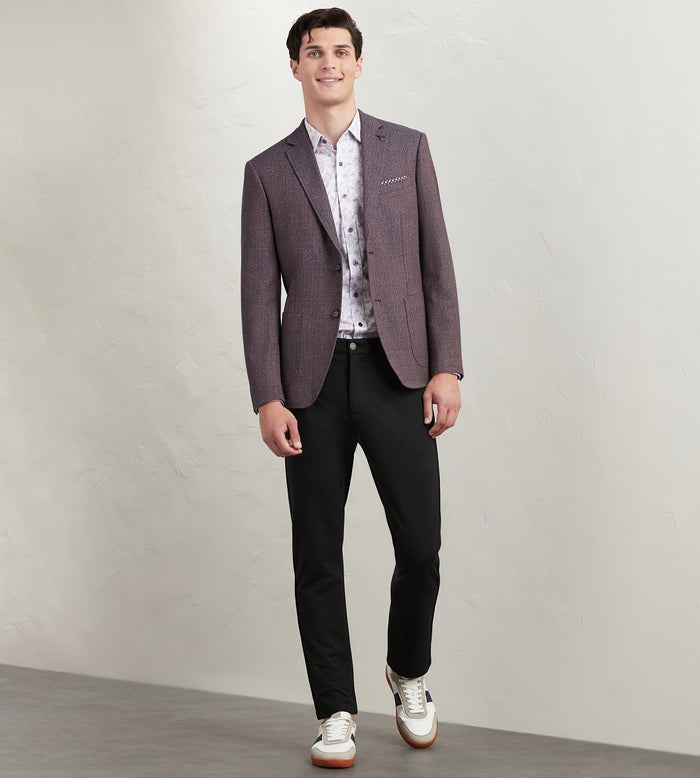 Tip Top Modern Fit Woven Neat Multi Sport Jacket