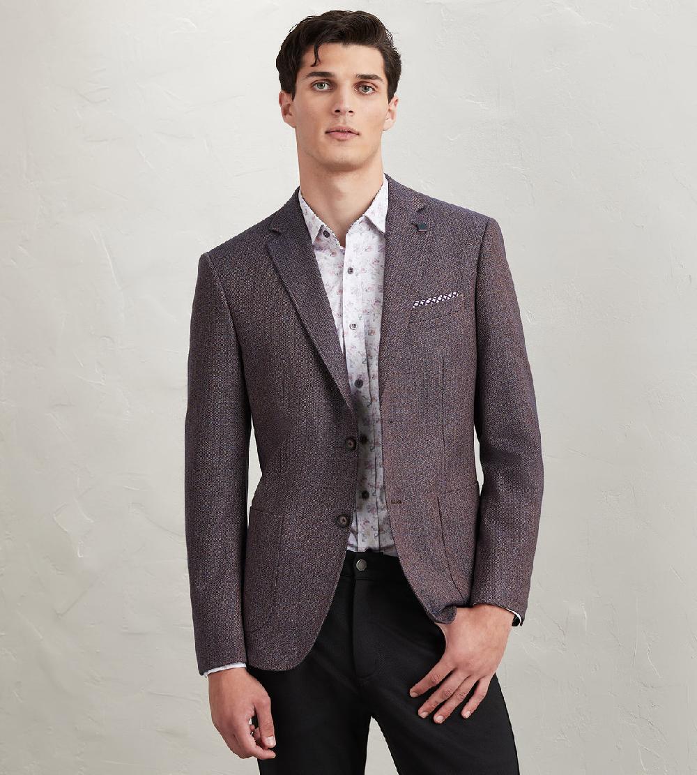 Tip Top Modern Fit Woven Neat Multi Sport Jacket
