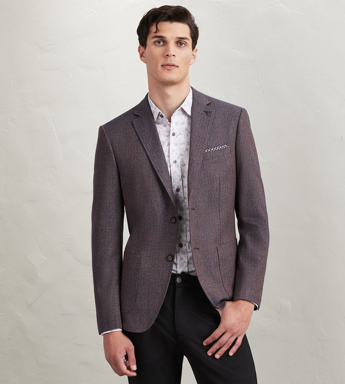 tip top Modern Fit Woven Neat Multi Sport Jacket