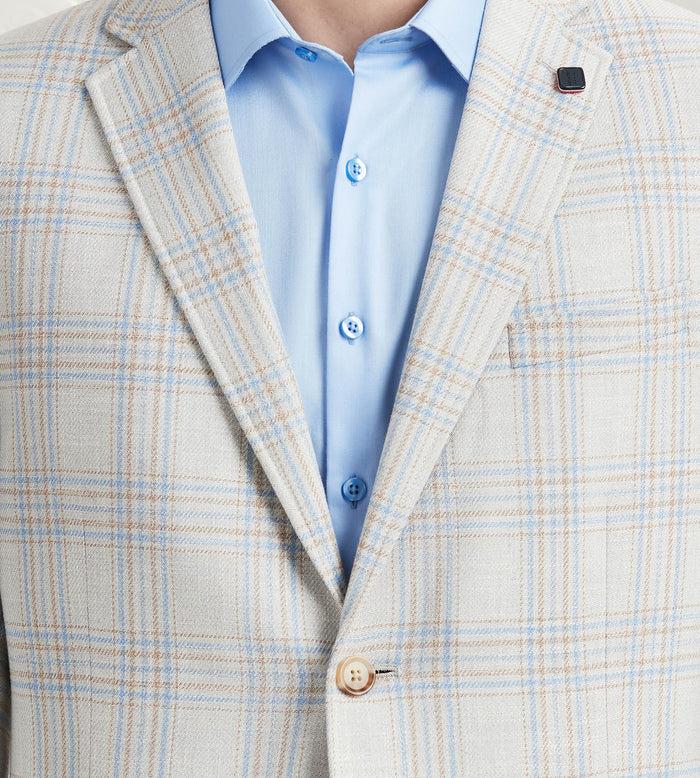 Tip Top Modern Fit Woven Plaid Sport Jacket