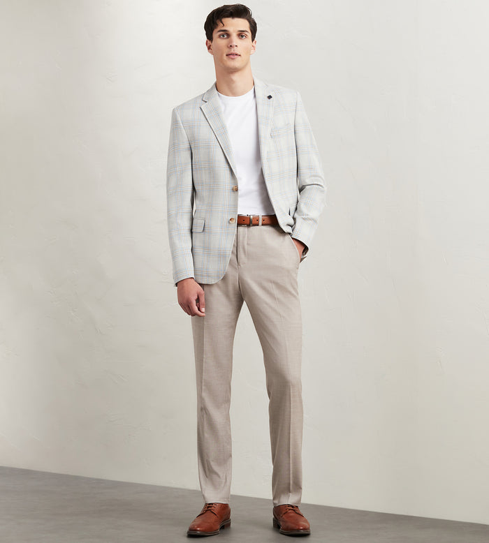 Tip Top Modern Fit Woven Plaid Sport Jacket